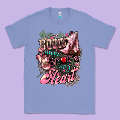 Boots Never Broke My Heart Classic Tee Designed By Nancycooperartshop