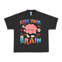 Pigment Black kiss your brain Urban Heavy Tee - MaliasSmallBusiness
