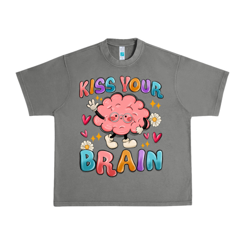 Kiss Your Brain Urban Heavy Tee by MaliasSmallBusiness | Teevron