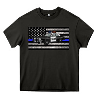 Asphalt thin blue line police car sippy cup Heavy Core Tee - Artiststas
