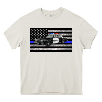 Thin Blue Line Police Car Sippy Cup Heavy Core Tee | Teevron