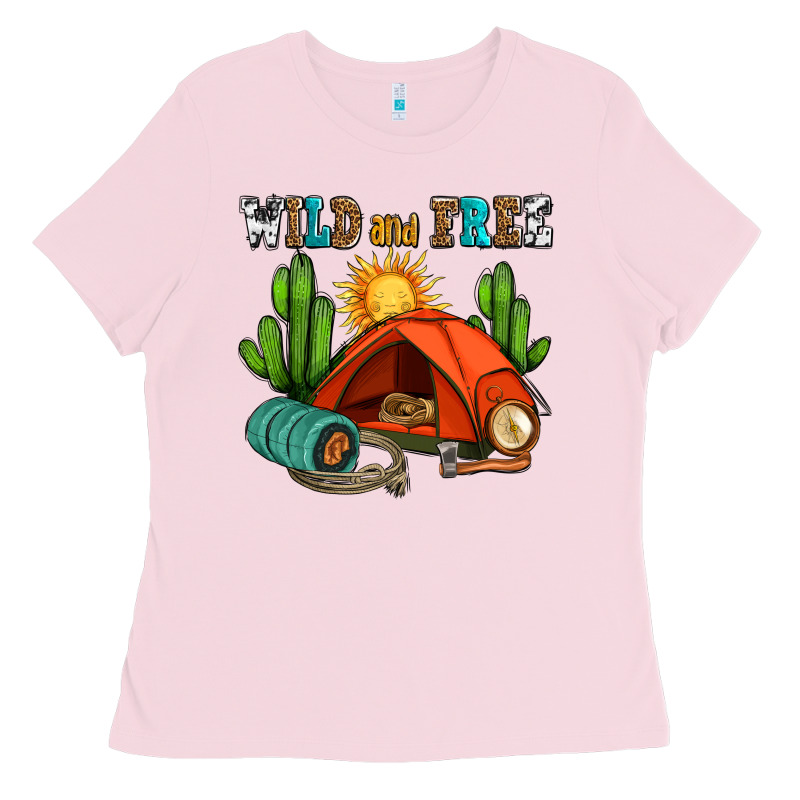 Wild And Free Camp Ladies Tee by AdoDesignShop | Teevron