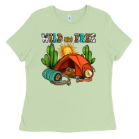Matcha wild and free camp Ladies Tee - AdoDesignShop