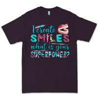 Plum i create smile what is your superpower Premium Tee - AdoDesignShop