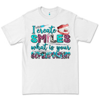 White i create smile what is your superpower Premium Tee - AdoDesignShop