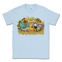 Dusty Blue just small town paraprofessional Classic Tee - CowhideDigitalArt
