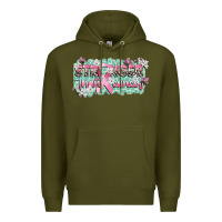 Army Green stronger than cancer cancer awareness Premium Hoodie - CowGirlArtShop
