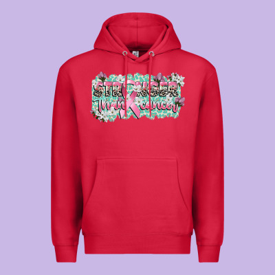 Stronger Than Cancer Cancer Awareness Premium Hoodie Designed By Cowgirlartshop