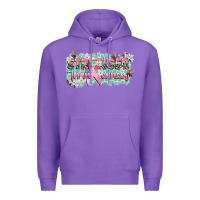 Purple stronger than cancer cancer awareness Premium Hoodie - CowGirlArtShop