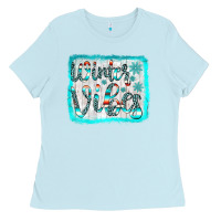 Baby Blue winter vibes Ladies Tee - JahusDesignShop