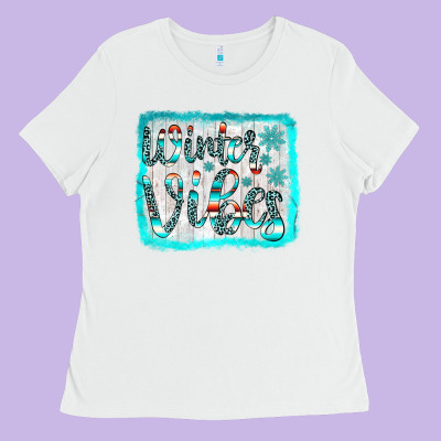 Winter Vibes Ladies Tee Designed By Jahusdesignshop