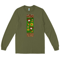 Army Green American football dad pen wrap Long Sleeve Tee - BundleAndBundleShop