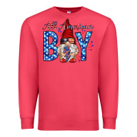 Cardinal All American boy with gnome Premium Sweatshirt - HowdyJamesFarm