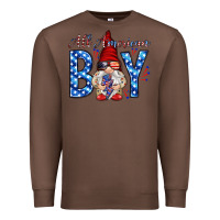 Chestnut All American boy with gnome Premium Sweatshirt - HowdyJamesFarm