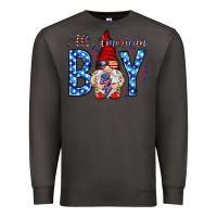 Smoke All American boy with gnome Premium Sweatshirt - HowdyJamesFarm