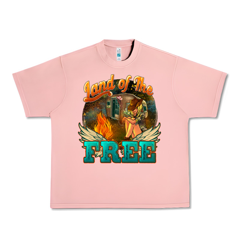 Land Of The Free Urban Heavy Tee by NancyCooperArtShop | Teevron