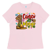 Bubblegum Pink My first cinco de mayo Ladies Tee - RanaPortraitStore