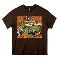 Chocolate Brown grateful thankful blessed Heavy Core Tee - JahusDesignShop