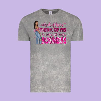 What Other Think Of Me Is None Of My Business Vintage Tee Designed By Nancycooperartshop