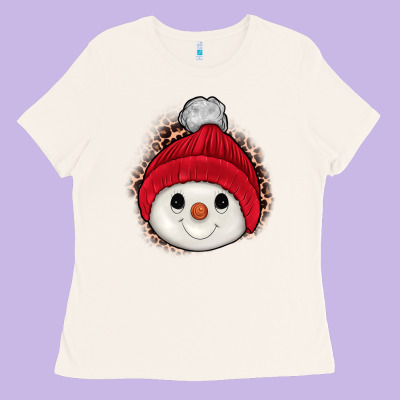 Snowman Ladies Tee Designed By Jahusdesignshop