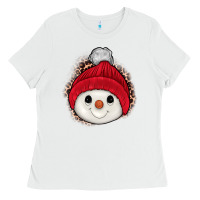 White snowman Ladies Tee - JahusDesignShop