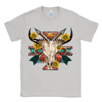 Moon Dust aztec western bull skull Classic Tee - NancyCooperArtShop