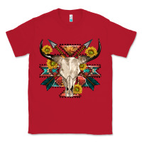 Red aztec western bull skull Classic Tee - NancyCooperArtShop
