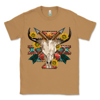 Toasted Coconut aztec western bull skull Classic Tee - NancyCooperArtShop