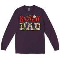 Plum baseball dad Long Sleeve Tee - BundleAndBundleShop