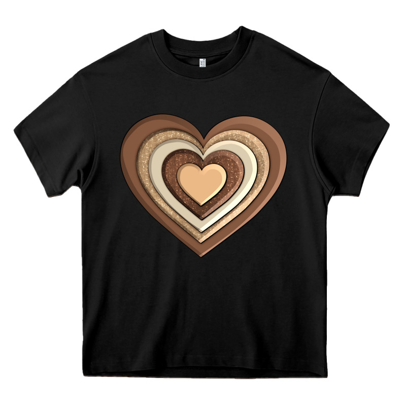 Melanin Heart Heavy Core Tee by AdoDesignShop | Teevron