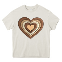Cream melanin heart Heavy Core Tee - AdoDesignShop