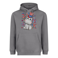 Storm fourth of july hippopotamus Heavyweight Hoodie - CowGirlArtShop