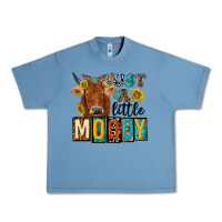Pebble Blue just a little moody with cow Urban Heavy Tee - NancyCooperArtShop