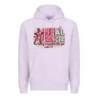 Lilac heal cancer luke 1 37 Premium Hoodie - CowGirlArtShop