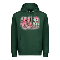 Sports Green heal cancer luke 1 37 Premium Hoodie - CowGirlArtShop
