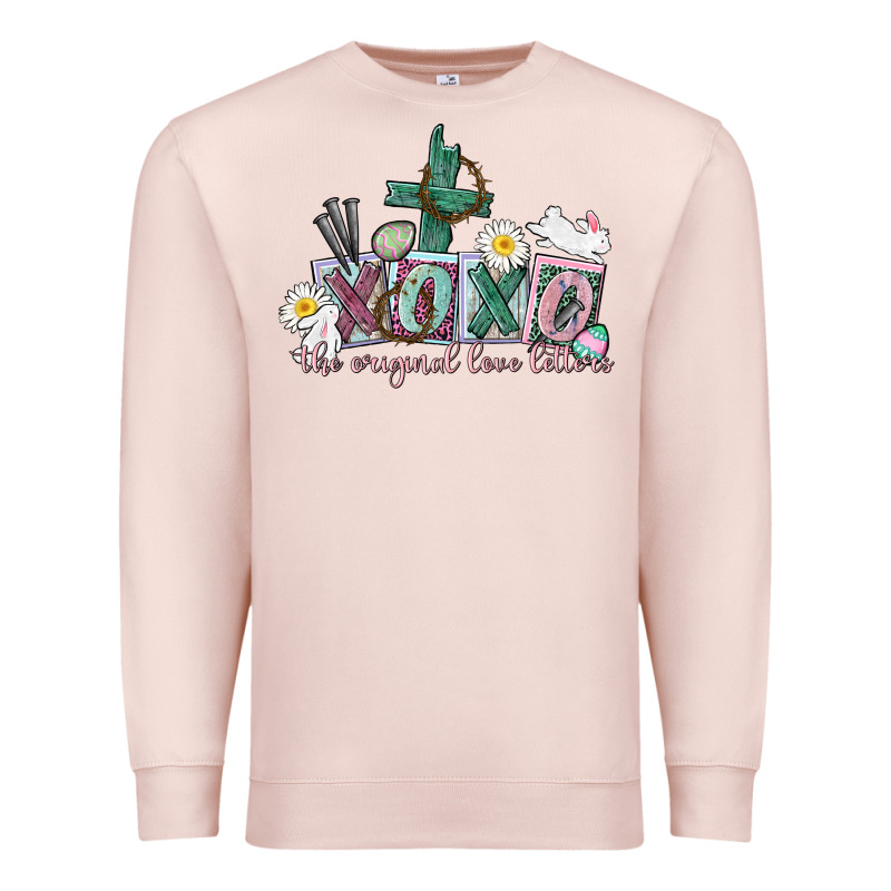 Xoxo The Original Love Language Easter Day Premium Sweatshirt by CowGirlArtShop | Teevron