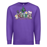 Purple Xoxo the original love language Easter Day Premium Sweatshirt - CowGirlArtShop