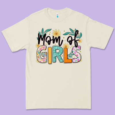 Mom Of Girls Premium Tee Designed By Jahusdesignshop