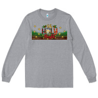 Heather Grey oh holy night Long Sleeve Tee - BundleAndBundleShop