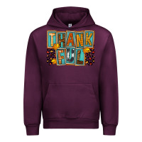 Mauve Wine thankful Urban Hoodie - FaDigitalArtStudio