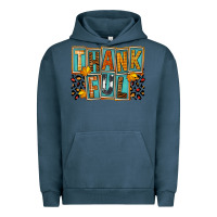 Pigment Midnight Navy thankful Urban Hoodie - FaDigitalArtStudio