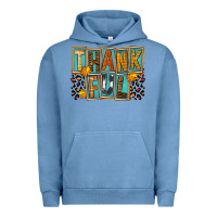 Pigment Pebble Blue thankful Urban Hoodie - FaDigitalArtStudio