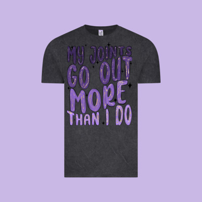 My Joints Go Out More Than ı Do Vintage Tee Designed By Maliassmallbusiness