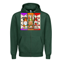 Sports Green Happy Hallothanksmas gnomes Zipper Hoodie - texasbilliewilder