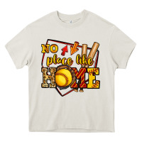 Cream no place like home softball Heavy Core Tee - Jasminsmagicworld