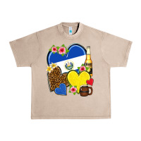 French Oak el salvador hearts Urban Heavy Tee - NancyCooperArtShop