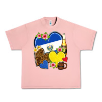 Salmon el salvador hearts Urban Heavy Tee - NancyCooperArtShop