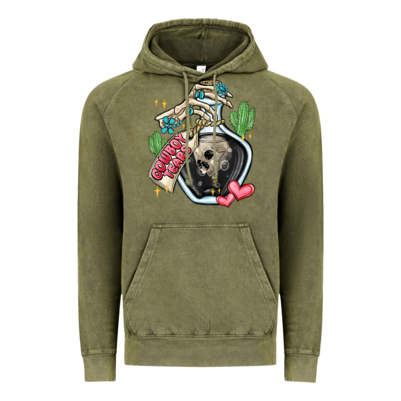 Cowboy Tears Vintage Hoodie by MaliasSmallBusiness | Teevron