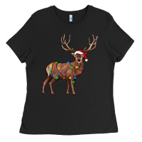 Black reindeer Ladies Tee - JahusDesignShop