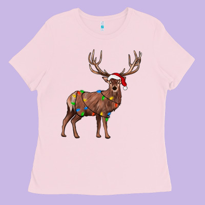 Reindeer Ladies Tee Designed By Jahusdesignshop